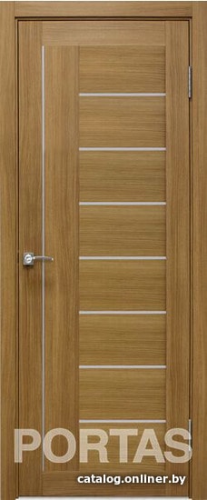 

Межкомнатная дверь Portas S29 90x200 (орех карамель, стекло мателюкс матовое)