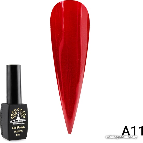 

Гель-лак Global Fashion Black Elite серии А (тон A11) 8 мл