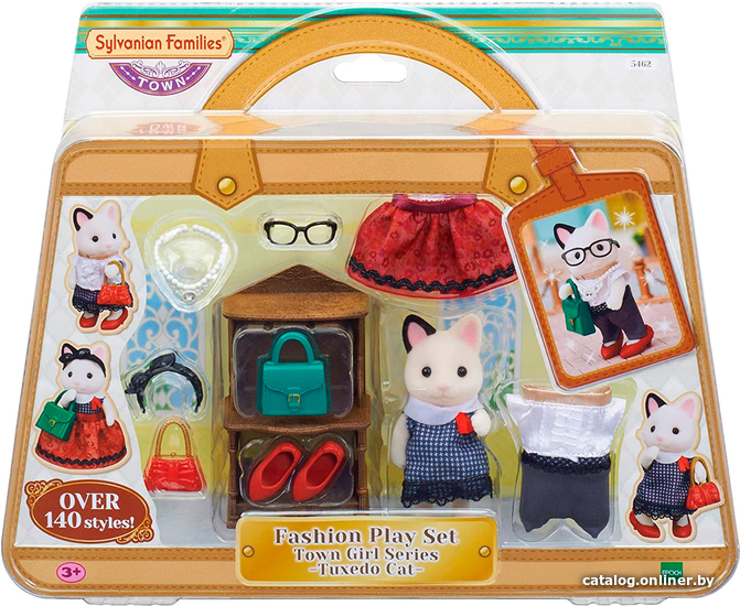 

Аксессуары для кукольного домика Sylvanian Families Кошка модница в городе и ее гардероб 5462