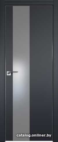 

Межкомнатная дверь ProfilDoors 5E 80x200 (черный матовый/стекло серебряный лак)