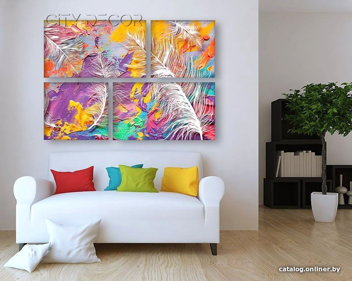 

Модульная картина Citydecor Абстракция 8.20 83x118 см