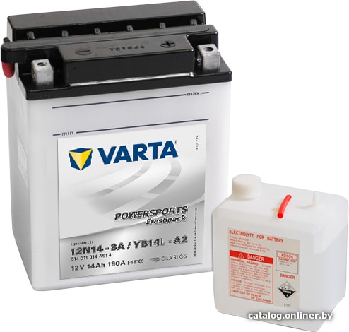 

Мотоциклетный аккумулятор Varta Powersports Freshpack YB14L-A2 514 011 014 (14 А·ч)