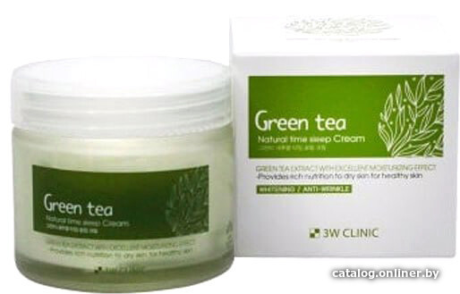 

3W Clinic Крем для лица 3W Clinic Green Tea Natural Time Sleep Cream 70 г