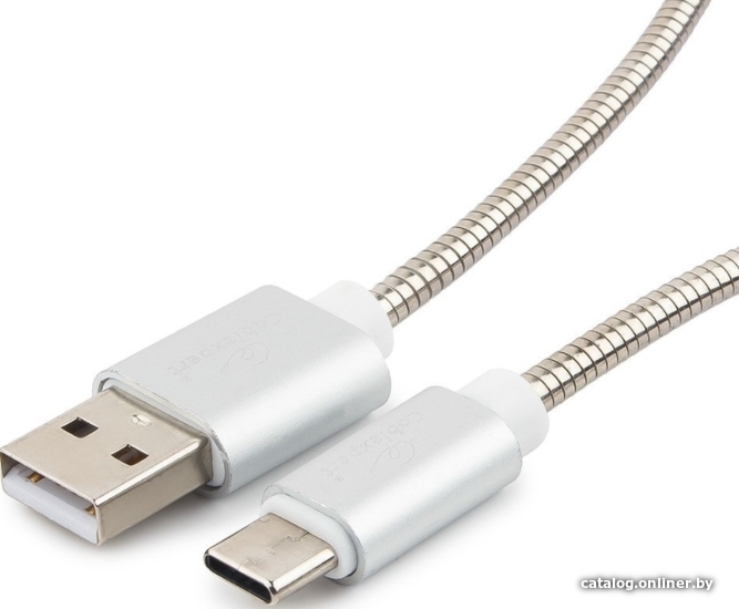 

Кабель Cablexpert USB Type-A - USB Type-C CC-G-USBC02S-1.8M (1.8 м, серебро)
