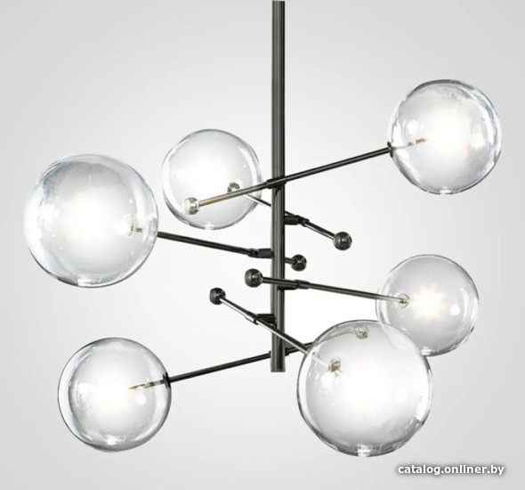 

Подвесная люстра ImperiumLoft Globe Mobile 6 KG0835P-6 black 109508-30