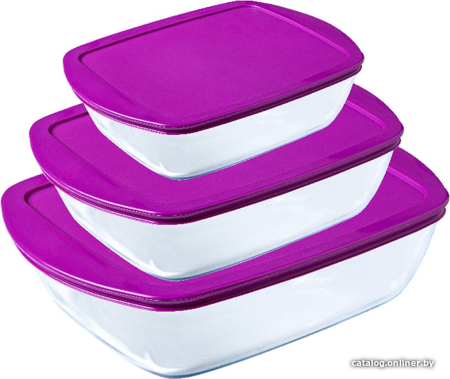 

Набор Pyrex Cook & Store 334SA44 (фиолетовый)