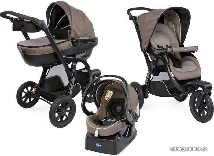 

Универсальная коляска Chicco Trio Activ3 (3 в 1, dark beige)