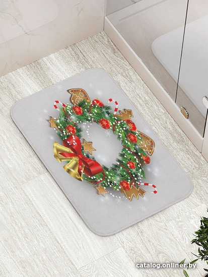 

Коврик для ванной JoyArty Колокольчики на венке bath_21508