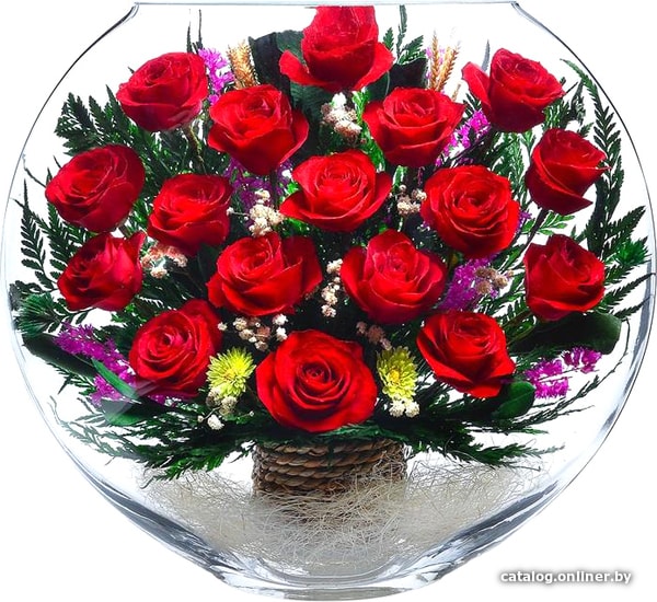 

Цветы, букеты Natural Flower Products Композиция из красных роз LSY-02