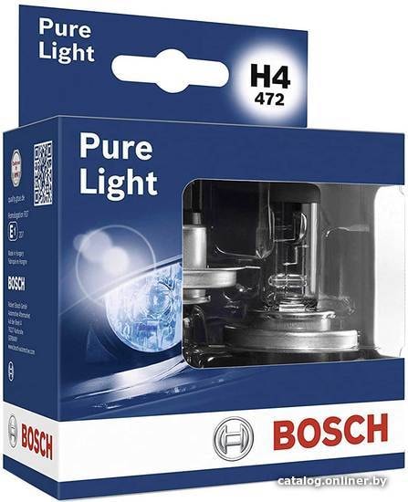 

Галогенная лампа Bosch H4 Pure Light 2шт