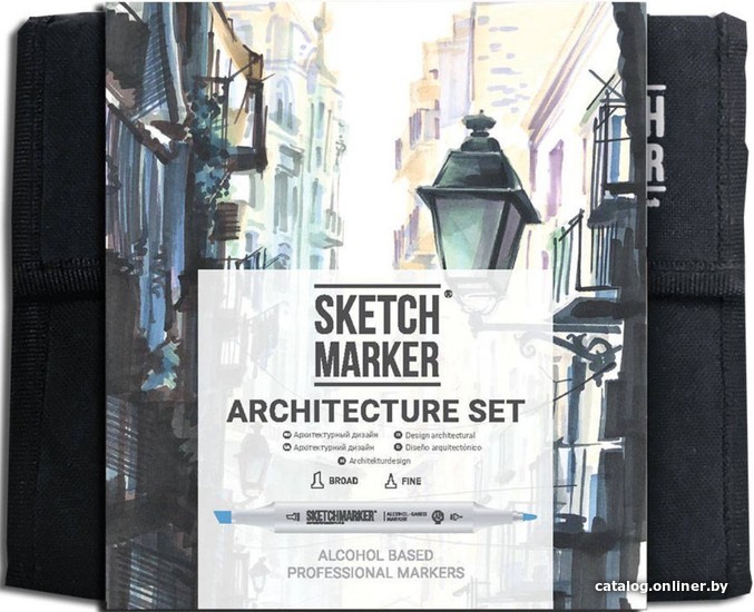 

Маркер художественный Sketchmarker Architecture Set 36arch (36 шт)