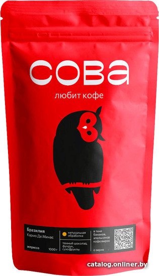 

Кофе Сова Бразилия Кармо Де Минас 1 кг (зерновой)