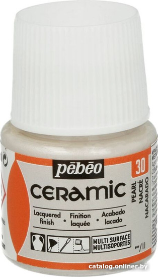 

Краска для стекла и керамики PEBEO Ceramic 025-030 (45 мл, жемчужный)