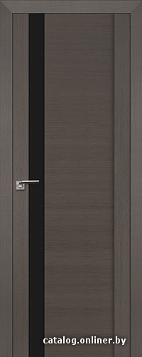

Межкомнатная дверь ProfilDoors 62X 60x200 (грей мелинга/черный лак)