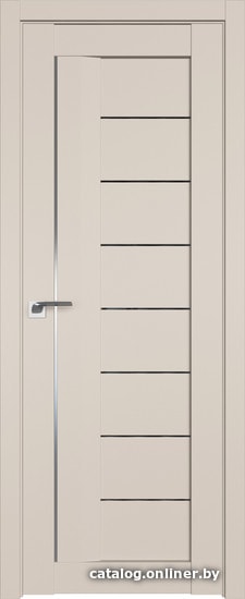

Межкомнатная дверь ProfilDoors 17U 90x200 (санд, стекло дождь черный)