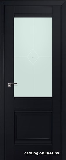 

Межкомнатная дверь ProfilDoors Классика 2U 90x200 (черный/матовое с прозрачным фьюзингом)