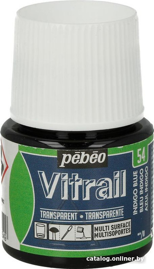 

Краска для стекла и керамики PEBEO Vitrail 050-054 (45 мл, индиго)