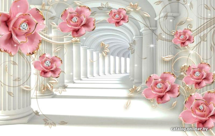

Фотообои Citydecor Цветочная абстракция 9 3D с защитным покрытием 400x254