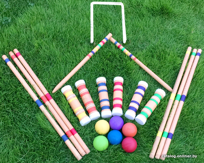 

Крокет Ningbo Wooden Outdoor Croquet Set