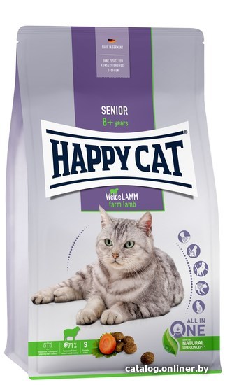 

Сухой корм для кошек Happy Cat Senior Weide-Lamm Ягненок 1.3 кг