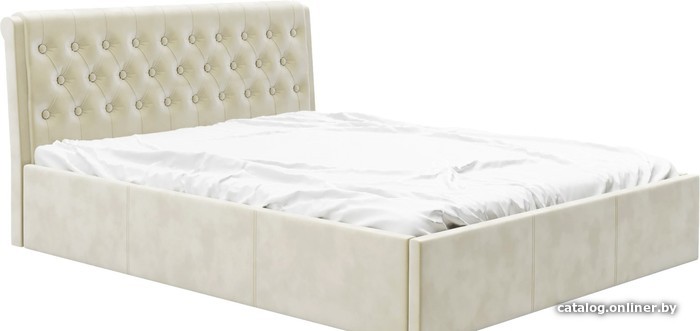 

Кровать Bon Mebel Дженни с ПМ 140x200 (велюр бежевый)