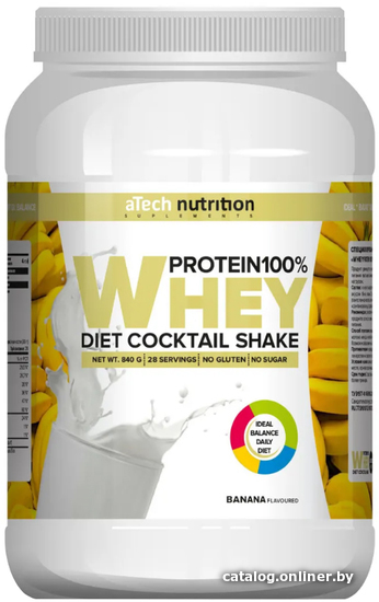 

Протеин Atech Nutrition Whey Protein 100% (840г, банан)