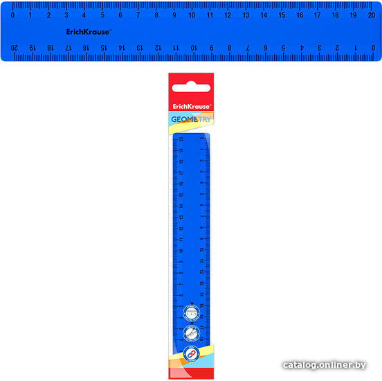 

Линейка Erich Krause Classic 20 см 53879 (синий)