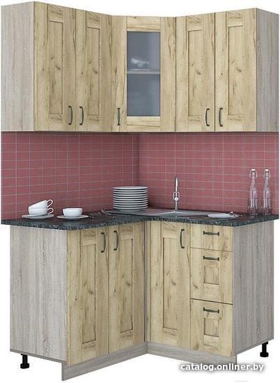 

Готовая кухня Интерлиния Мила Хольц 12x12 (дуб золотой)