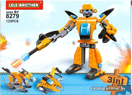 

Конструктор Lele Brother Creator 3 in 1 8279 Робот