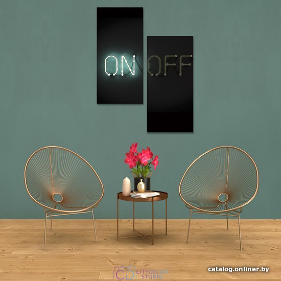 

Модульная картина Citydecor Абстракция 4.4 100x77 см