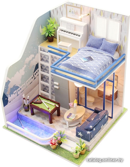 

Румбокс Hobby Day DIY Mini House Неоновый лофт (M042)