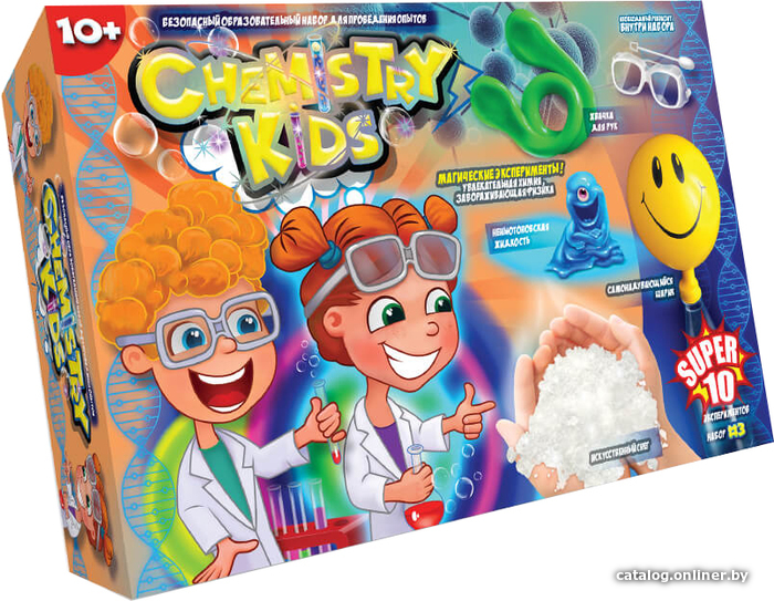 

Набор для опытов Danko Toys 10 магических экспериментов Chemistry Kids CHK-01-03