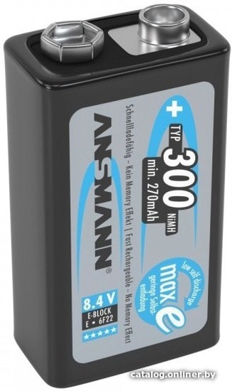 

Аккумулятор Ansmann 9V 300mAh [5035451]