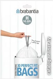 

Пакеты для мусора Brabantia PerfectFit H 50-60 л 105326 (10 шт, белый)