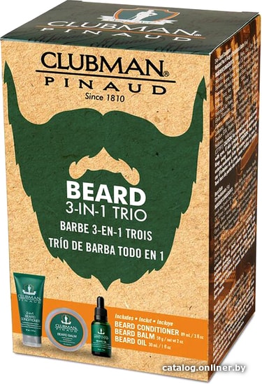 

Подарочный набор Clubman Подарочный набор Beard 3-in-1Trio