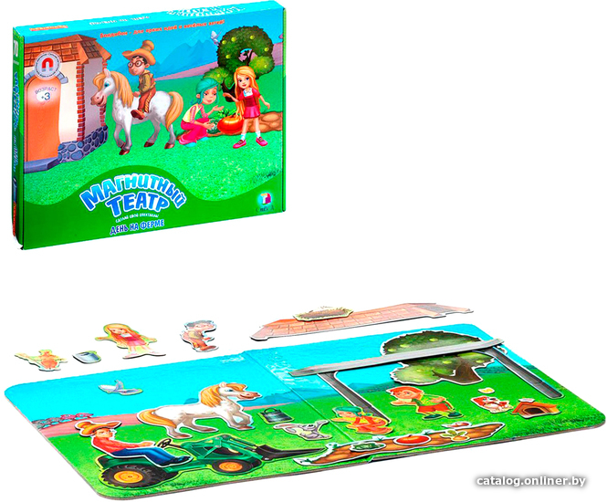 

Развивающая игра Bondibon Магнитный театр. День на ферме ВВ0930