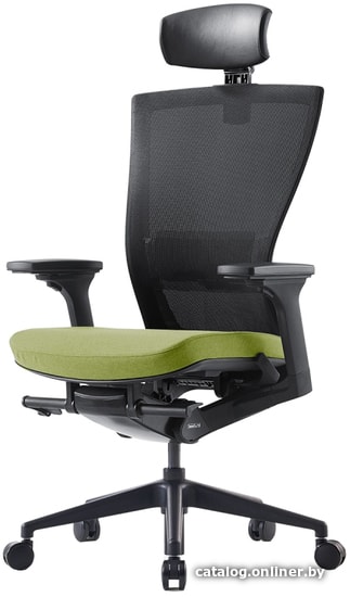 

Кресло Bestuhl S10G120L (черная крестовина, черный/зеленый)