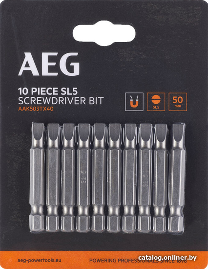 

Набор бит AEG Powertools 4932479529 (10 шт)