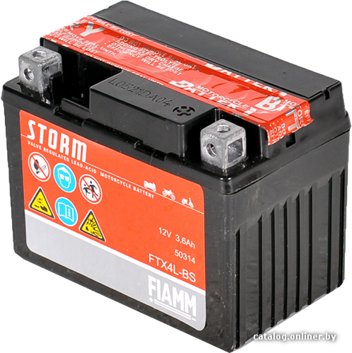 

Мотоциклетный аккумулятор FIAMM FTX4L-BS (3.6 А/ч)