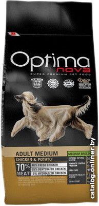 

Сухой корм для собак Optimanova Adult Medium Chicken & Potato 2 кг