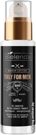 

Bielenda Сыворотка для лица Ofm - Barber Edition Увлажняющая и тонизирующая Гелевая (30 мл)
