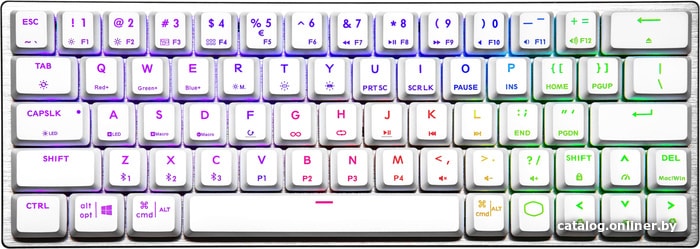 

Клавиатура Cooler Master SK622 (TTC Low Profile Red, серебристый/нет кириллицы)