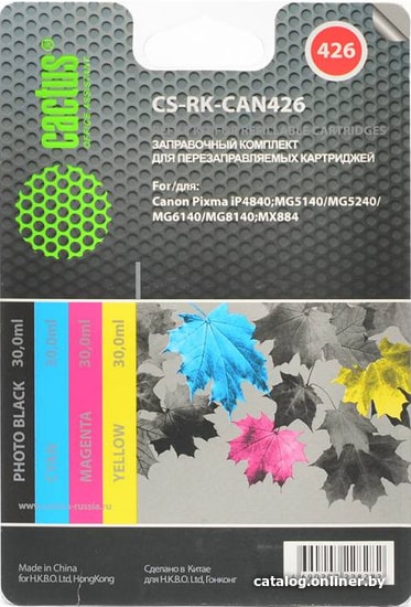 

Чернила CACTUS CS-RK-CAN426 (заправочный набор)