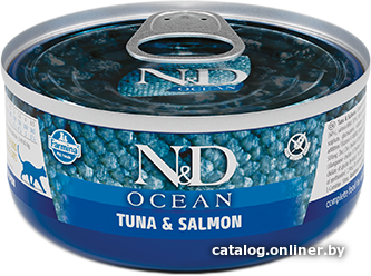 

Консервированный корм для кошек Farmina N&D Ocean Tuna & Salmon Adult (с тунцом и лососем) 70 г