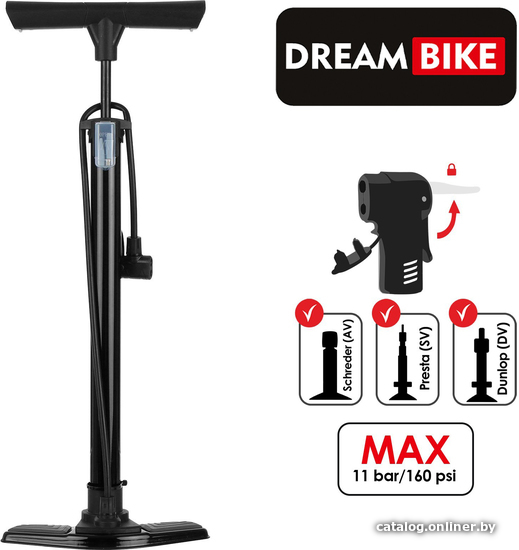 

Насос ручной велосипедный Dream Bike 5259592