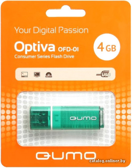 

USB Flash QUMO Optiva 01 4Gb Green