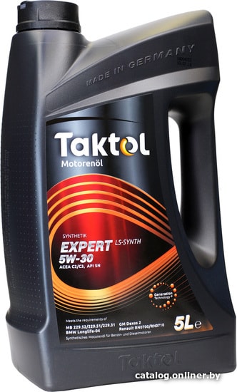 

Моторное масло Taktol Expert LS-Synth 5W-30 5л