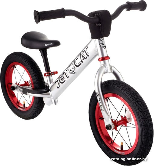 

Беговел JetCat Sport 12 Super Light Air Pro (серебристый/красный)