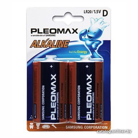 

Батарейка Pleomax Alkaline D 2 шт.