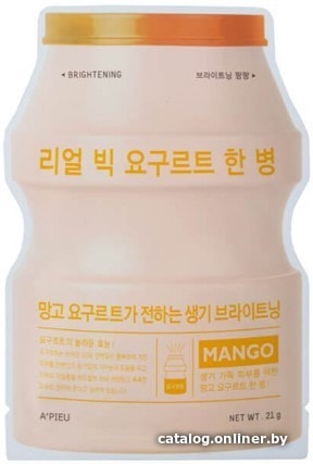 

A'Pieu Тканевая маска Real Big Yogurt One-Bottle (Mango) 21 г